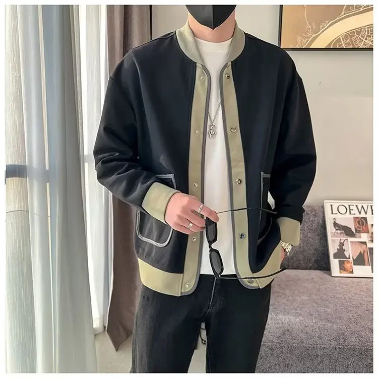 Новинка Осень 2022 мужская повседневная куртка Модный Цветной джемпер Молодежный