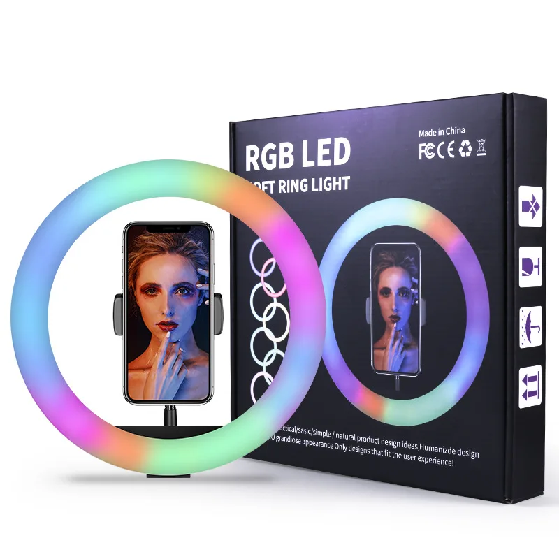 

RGB-светильник для прямой трансляции, 10 дюймов, 26 см