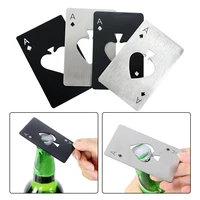 1pc poker card bottle opener portable stainless steel card a beer bottle opener multipurpose credit card bottle opener tool