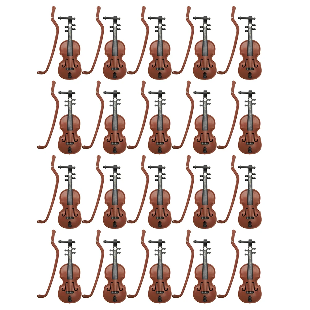 

Violin Mini Miniature Musicalmodel Instrument Decoration Instruments Furniture Ornament Accessories Models Gardens Fairy