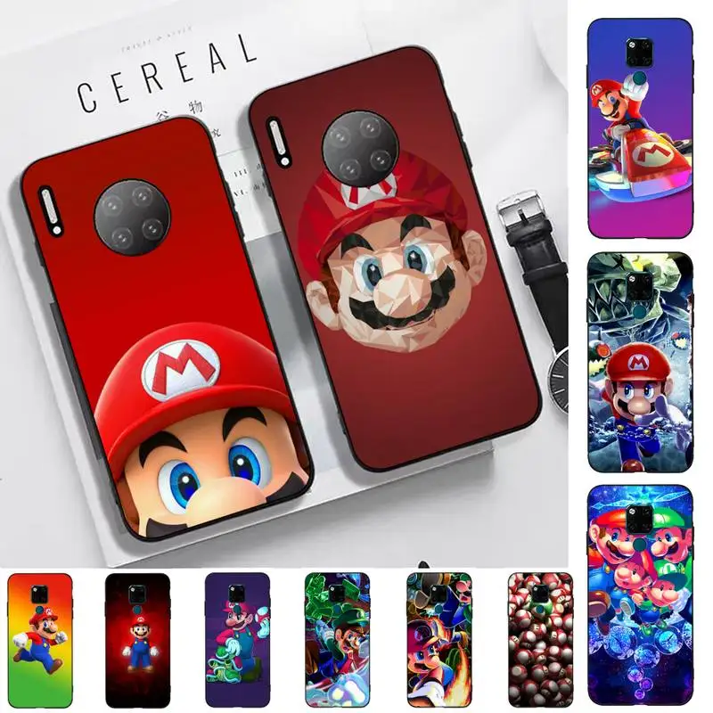 

BANDAI Mario Phone Case for Huawei Mate 20 10 9 40 30 lite pro X Nova 2 3i 7se