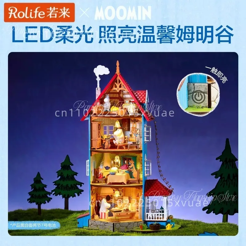 Конструктор Rolife Moomin Forest Camping: Сборная миниатюрная модель для самостоятельной сборки, игрушка, украшение для рабочего стола, праздничный подарок (art.: 3920da77df6ad) - 3920da77df6ad