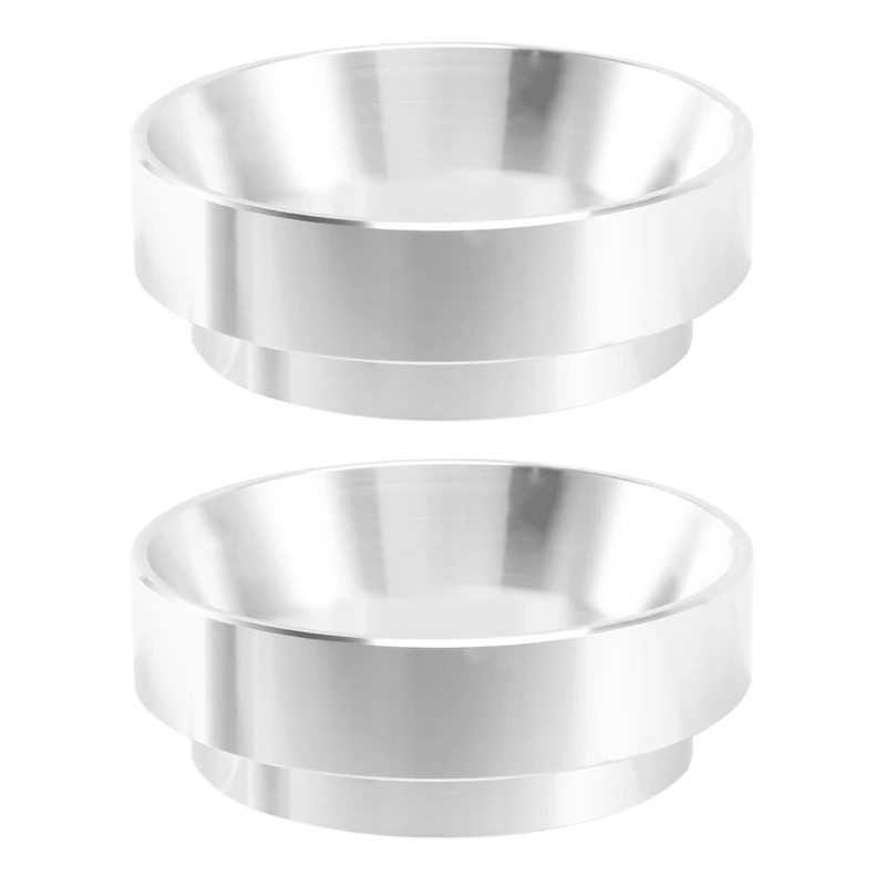 

2X Stainless Steel Coffee Dosing Ring Dosing Funnel Replacement Practical Easy To Use 51Mm For Espresso Funnel Tool