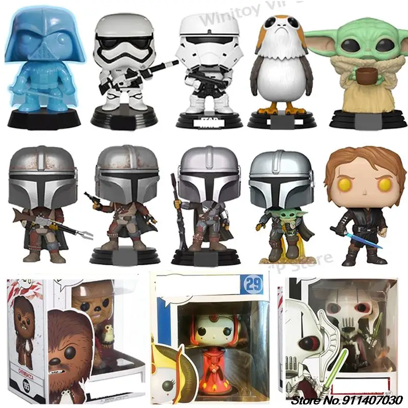 

Star Wars Awakens Figure BB8 Mual Diablo Anakin Space Stormtrooper Chewbacca Darth Vader Boba Fett Action Figure Model Toys Doll