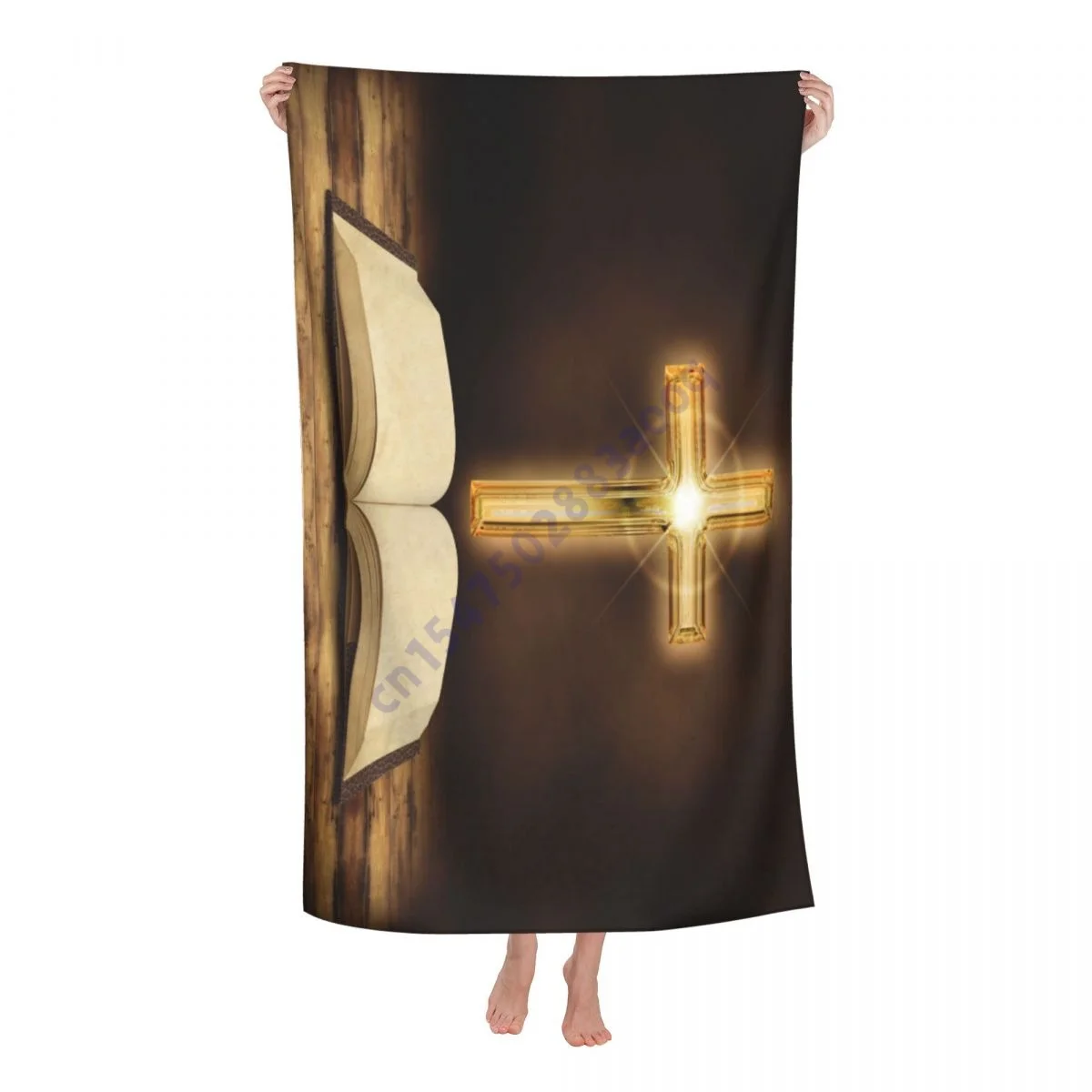 

Пляжное полотенце с 3D-принтом Библии, поглощающее полотенце для путешествий, спорта, купания детей, индивидуальный пошив, подарок