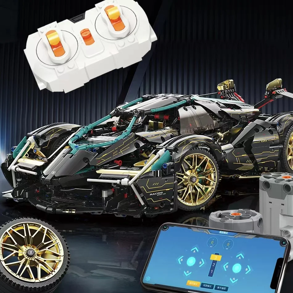 

Новый технический спортивный автомобиль Lambo V12 Vision GT, Суперскоростной конструктор, гоночный автомобиль, сборные кирпичи, игрушки, подарки дл...