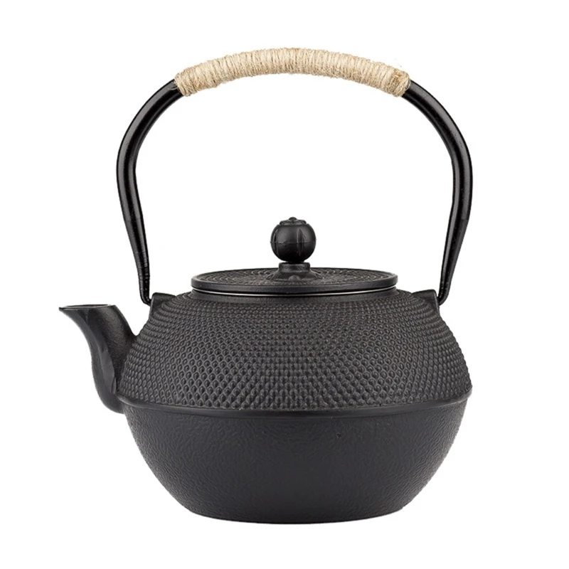 

Cast Iron Kettle Teapot Cookware Kitchen Accessories with Antihot Handle Tea Pot