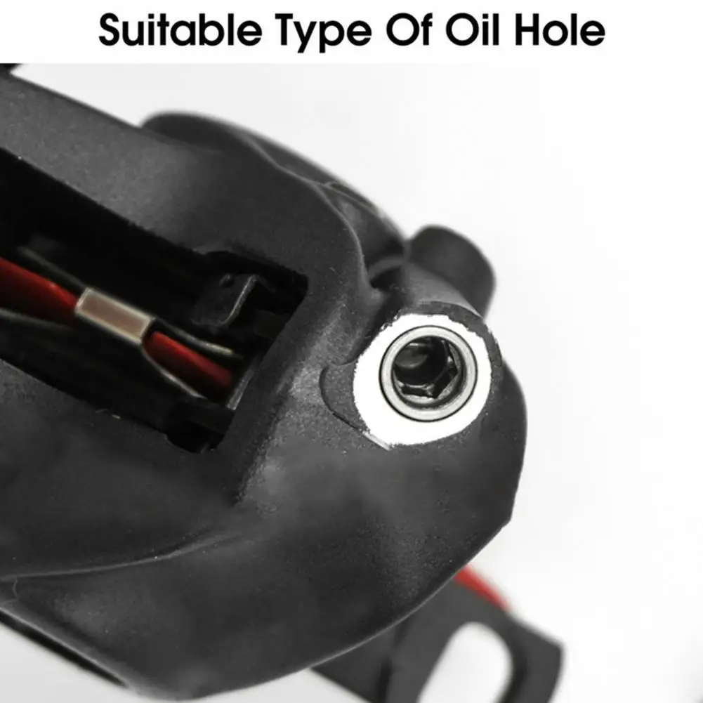 

1 Set Practical Brake Oil Filling Adapter Fine Workmanship Red Oil Filling Connector Useful Durable Oil Filling Adapter