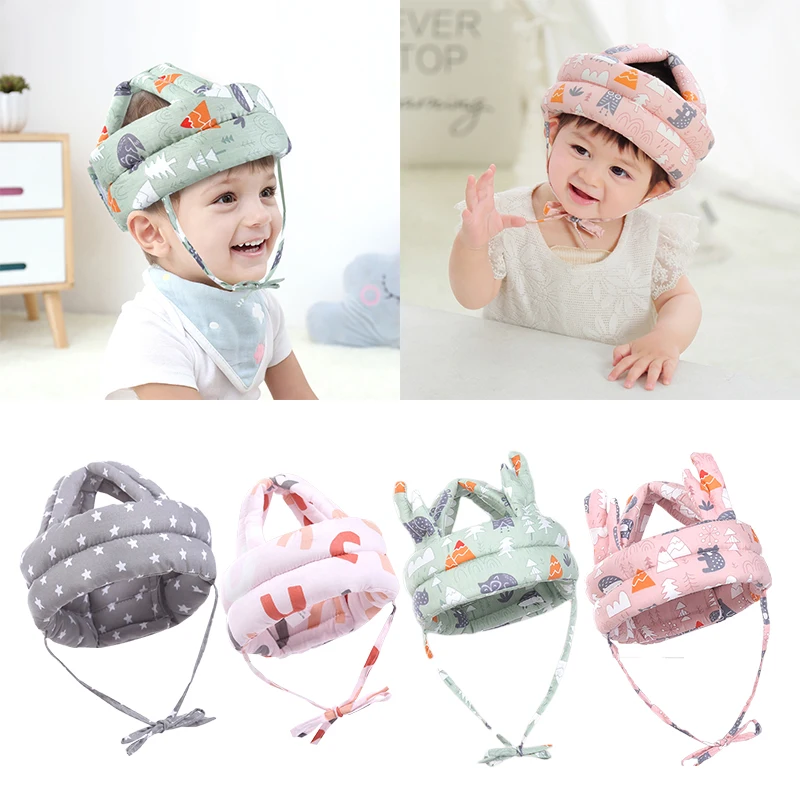 

Baby Safety Helmet Infant Anti-collision Head Protection Headgear Toddler Anti-fall Head Pad Children Learn To Walk Crash Cap