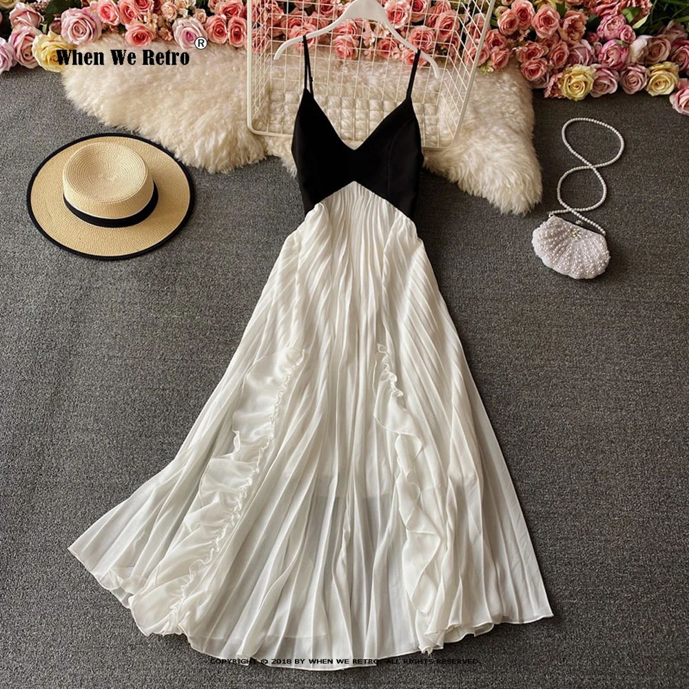 

Летнее платье 2023, женское длинное платье с V-образным вырезом, сексуальное платье-майка с открытой спиной, на бретелях-спагетти, женские праздничные платья VP0164