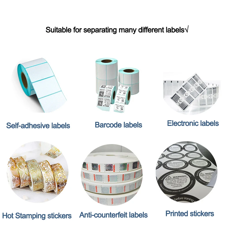 1150D Auto Label Dispenser Stripper Speed Control Counting Intelligent Induction Separation Tearing Labeling Machine