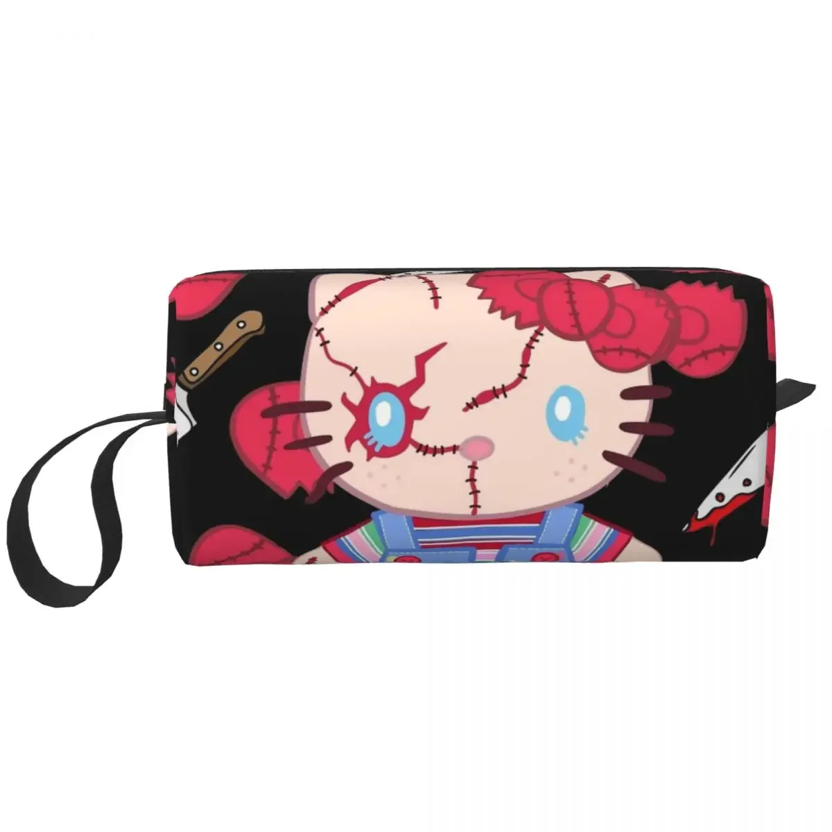 Косметичка Hello Kitty вместительная стильная сумка для путешествий