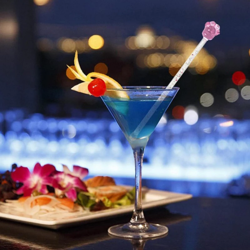 Сакура Мешалка В Форме Кошачьей Лапы Со Звездами Блестящая Палочка Для