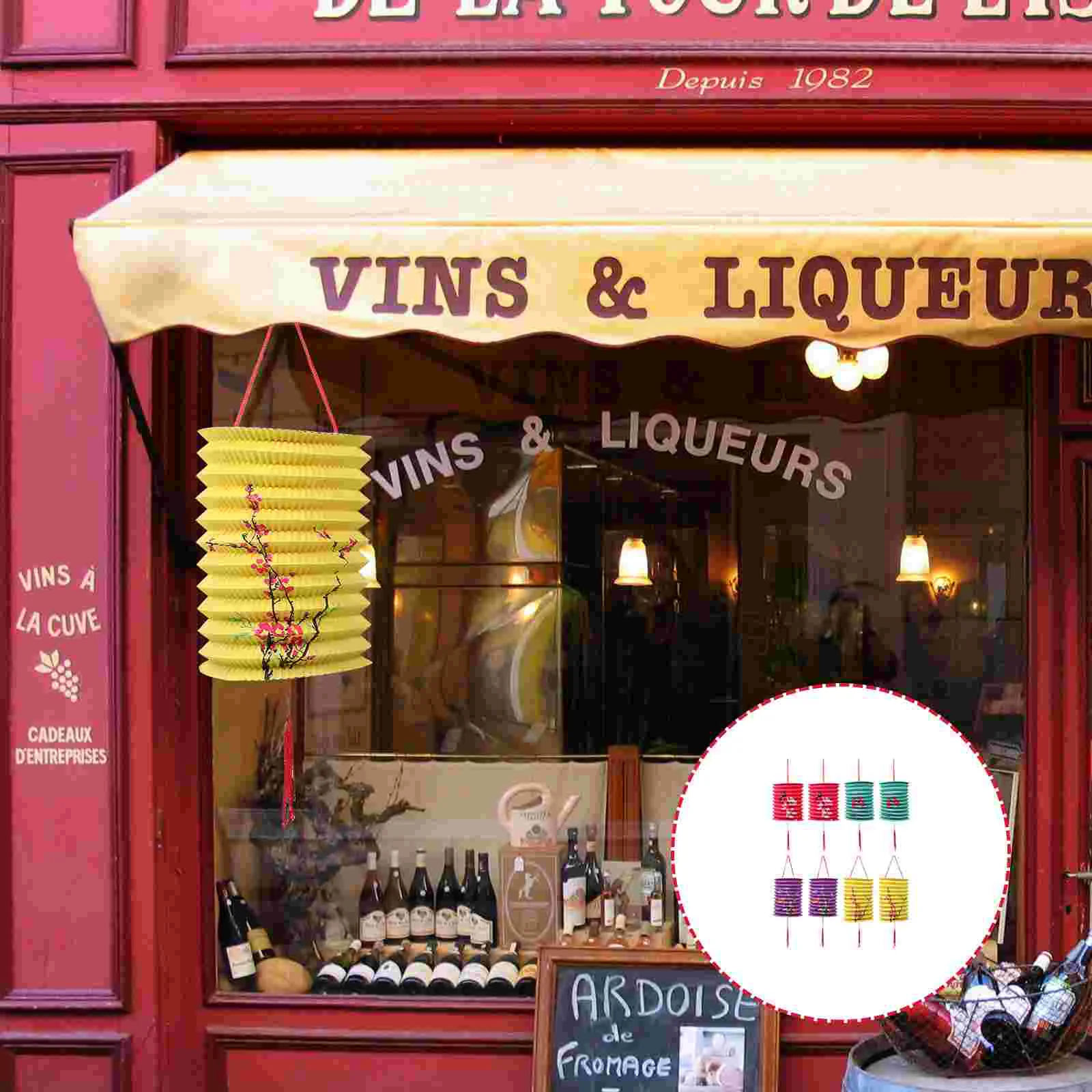 

8 Pcs Paper Lantern Honeycomb Decor Decorative Folding Lanterns Restaurant Bar Ornament Hanging Baby Pendants