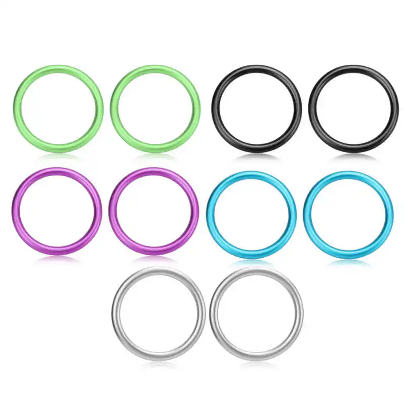

2Pcs 2 in Aviation Aluminum Sling Rings Seamless Baby Carrier Ring for Decoration Safety Hanging