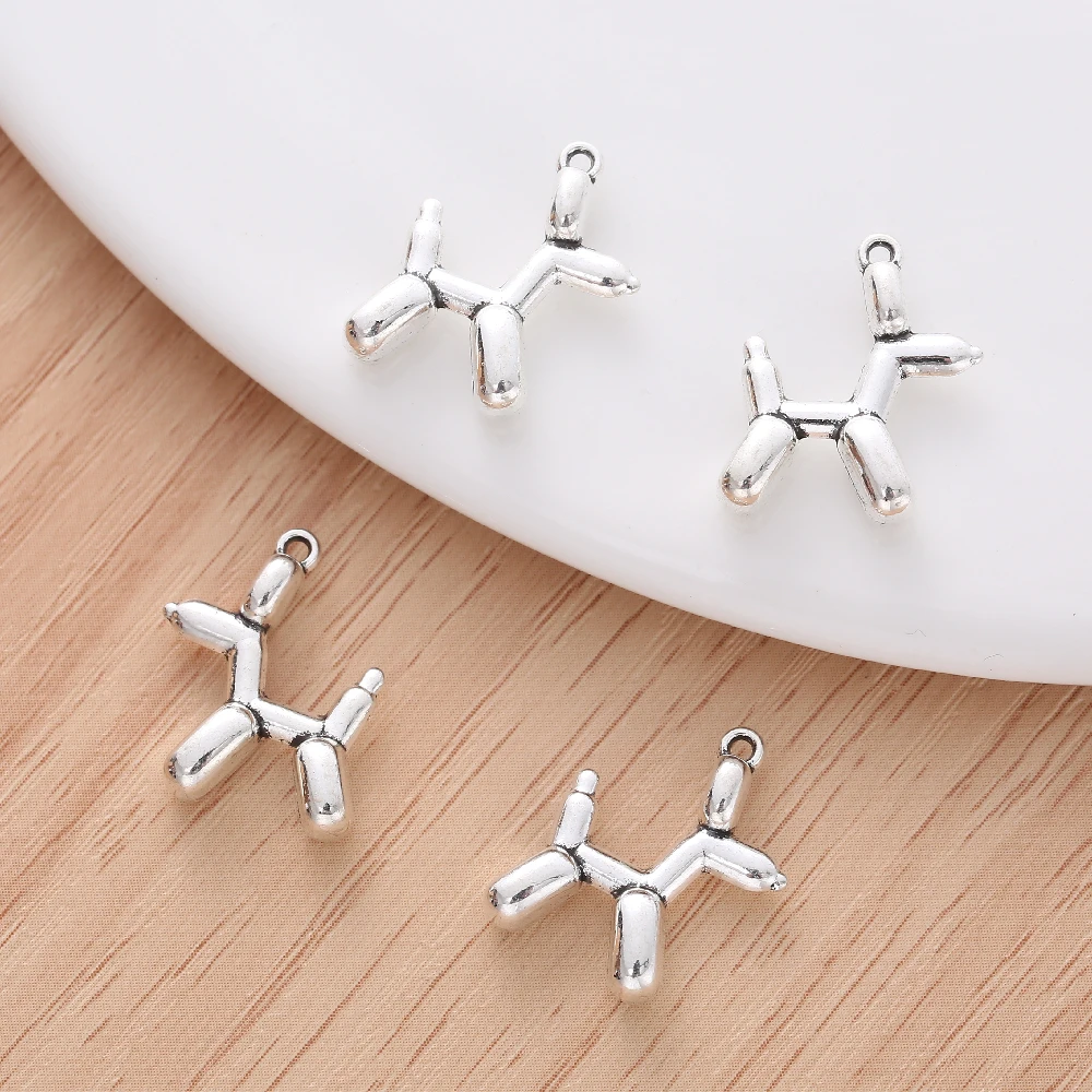 

Ожерелье, браслет, подвеска «сделай сам» из цинкового сплава с шариками в виде собаки, Незаменимые Аксессуары для рукоделия, изготовления ю...