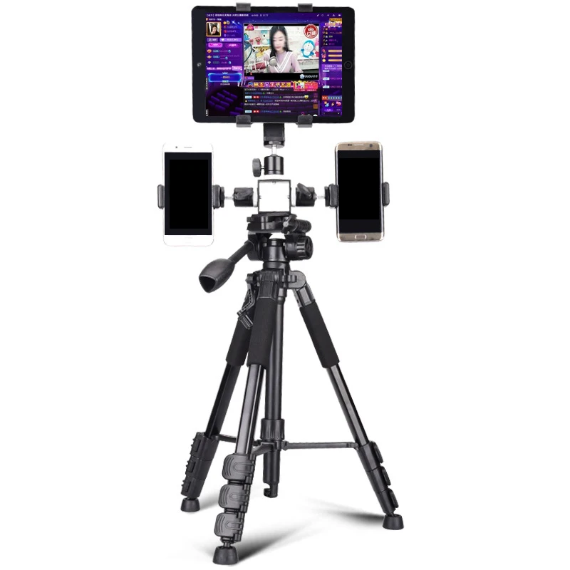 

Tripod Professional Portable Support for Cell Phone Slr Dv Camera Mobile Phone Live Tripod Head Camera