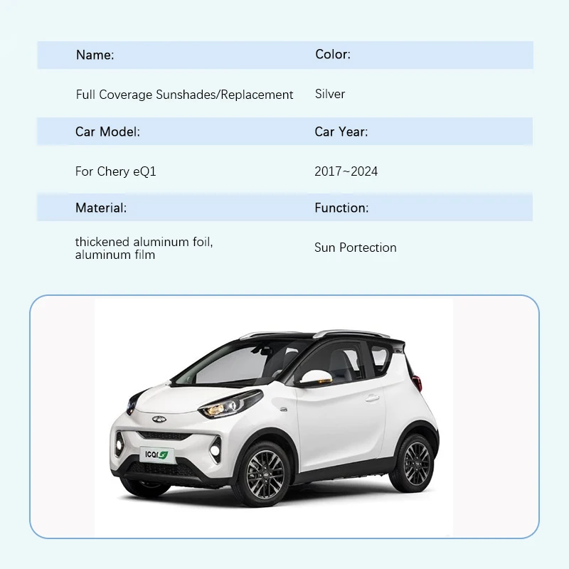 Фото Автомобильный солнцезащитный козырек для Chery eQ1 MASADA EQ1 2017-2024, зонтик для автомобиля, летний солнцезащитный крем, оконный козырек, автоаксессуары №2