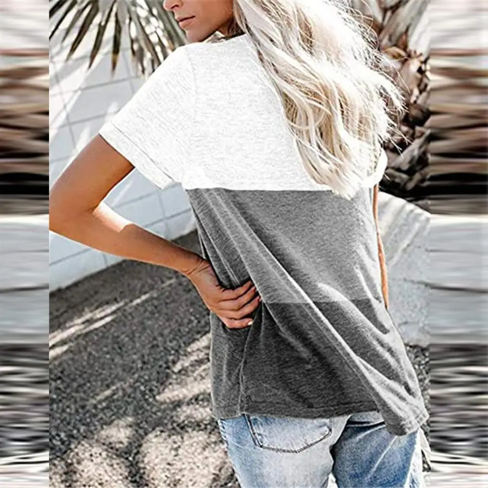 

Женская блузка, однотонные, приятные для кожи повседневные топы с V-образным вырезом для повседневной носки