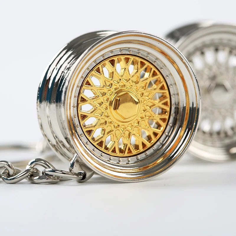 Брелок для ключей, мини брелок для тюнинга обода колеса, из цинкового сплава