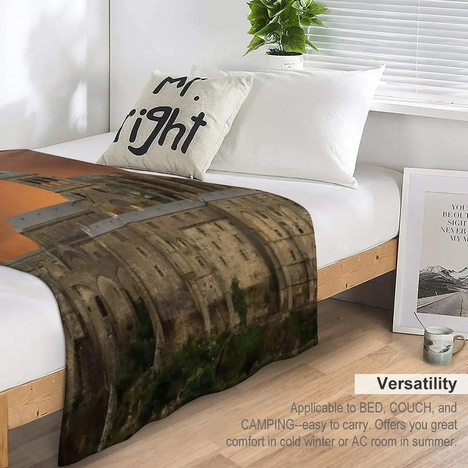 Одеяло Mont-Saint-Michel многофункциональное термобелье для путешествий одинарные