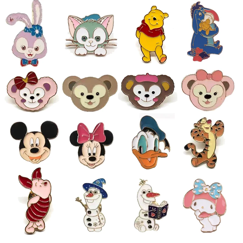 Дисней Микки брошь в виде мыши мультфильм милый Дональд Дак значок краска эмаль