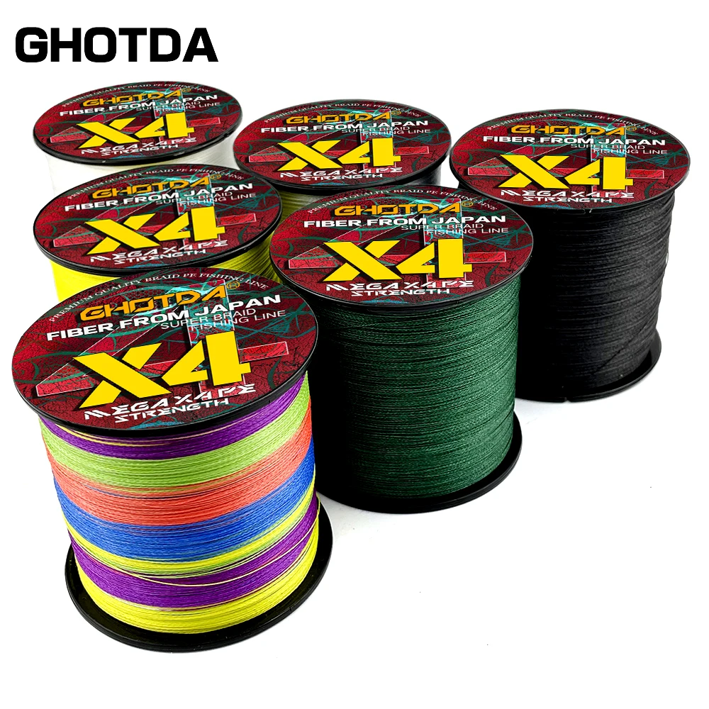

GHOTDA 4 Strands Linha De Pesca Multifilamento 4 Fios 100m Carp Fishihng Line Accessories 10-80lb
