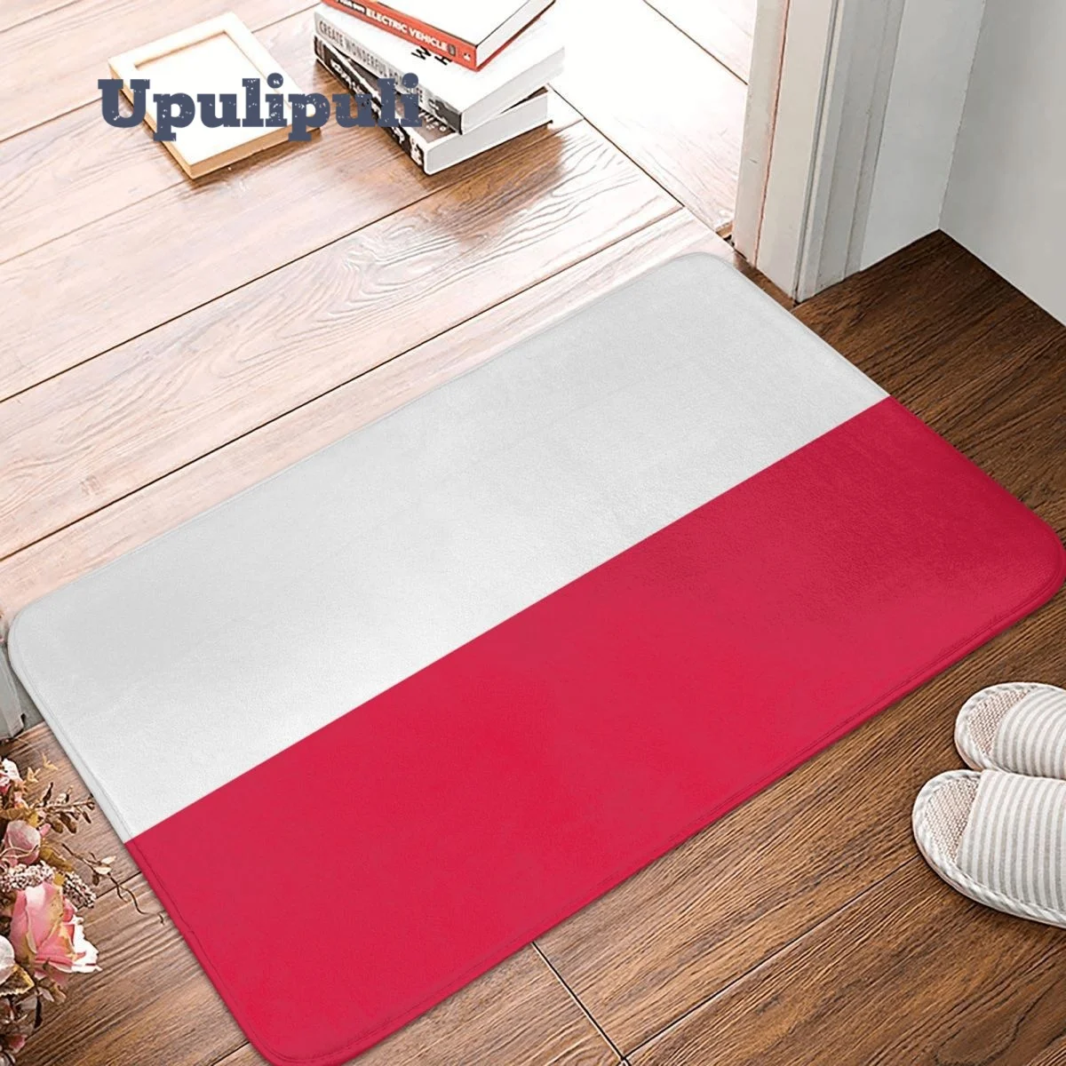 Коврик с флагом Польши Мягкий Нескользящий Впитывающий национальным для входной