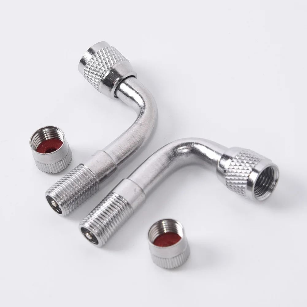 

Tire Tyre Valve Extension Adapter Stem Accessory 2pcs Tyre Valve Extension Adapter 90 Degree Extender Universal Hot