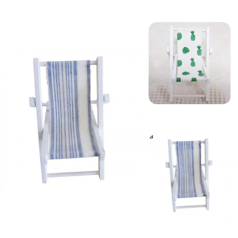 

Складной подарок, украшение «сделай сам», деревянный складной шезлонг, модель, деревянный шезлонг для кукольного домика, сада