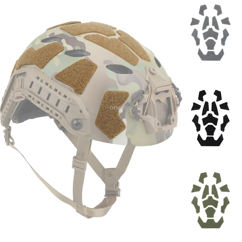 Tactical Helmet Magic Sticker Airsoft Shooting Hunting FAST Helmets Fastener Sticky Hook and Loop Helmet Accessories Patches