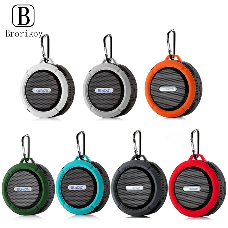 C6 Portable Bluetooth Speaker Wireless Waterproof Shower Speakers for Phone Bluetooth Soundbar Hand Free Car Speaker Loudspeaker