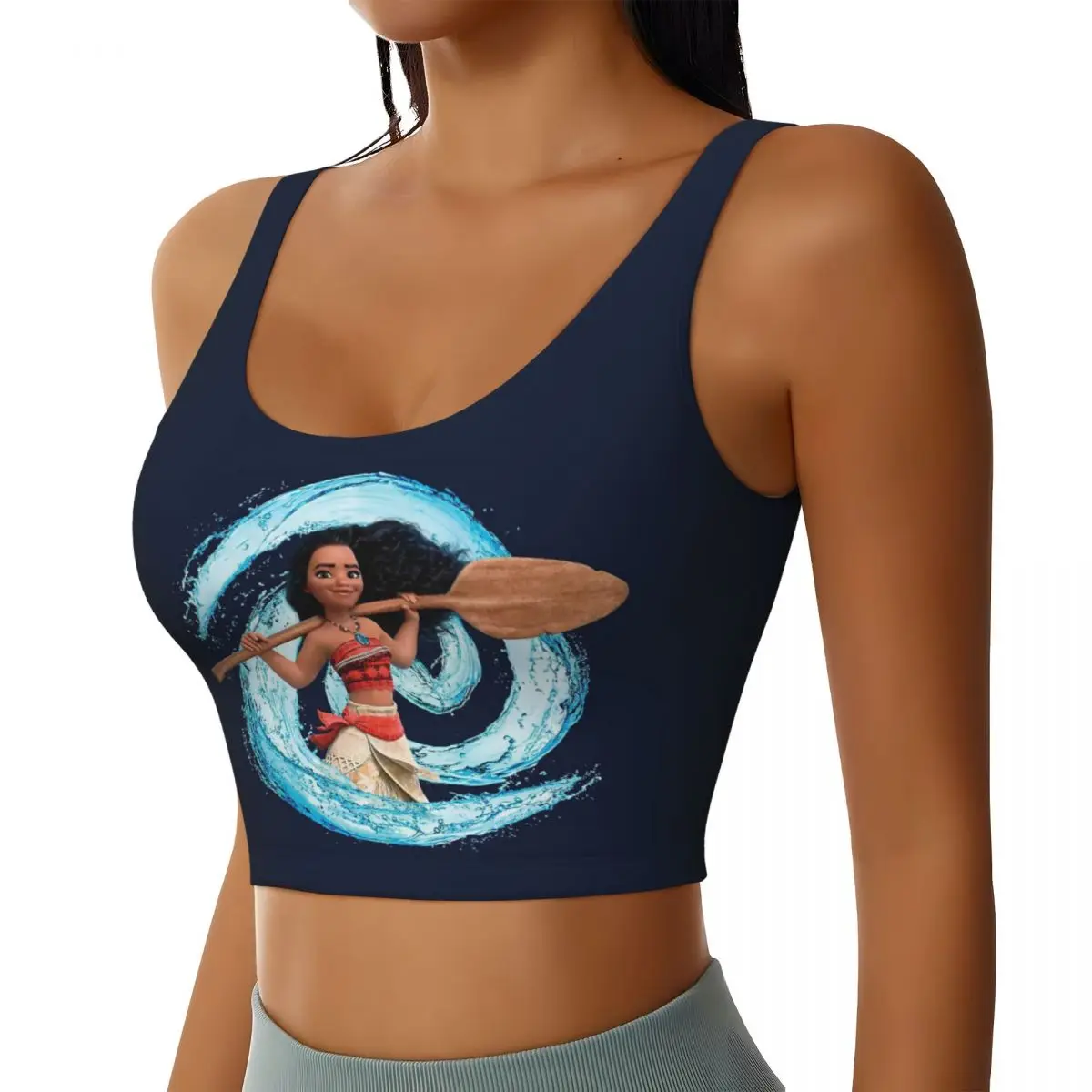 Индивидуальный ударный спортивный бюстгальтер Moana с спиральными волнами для