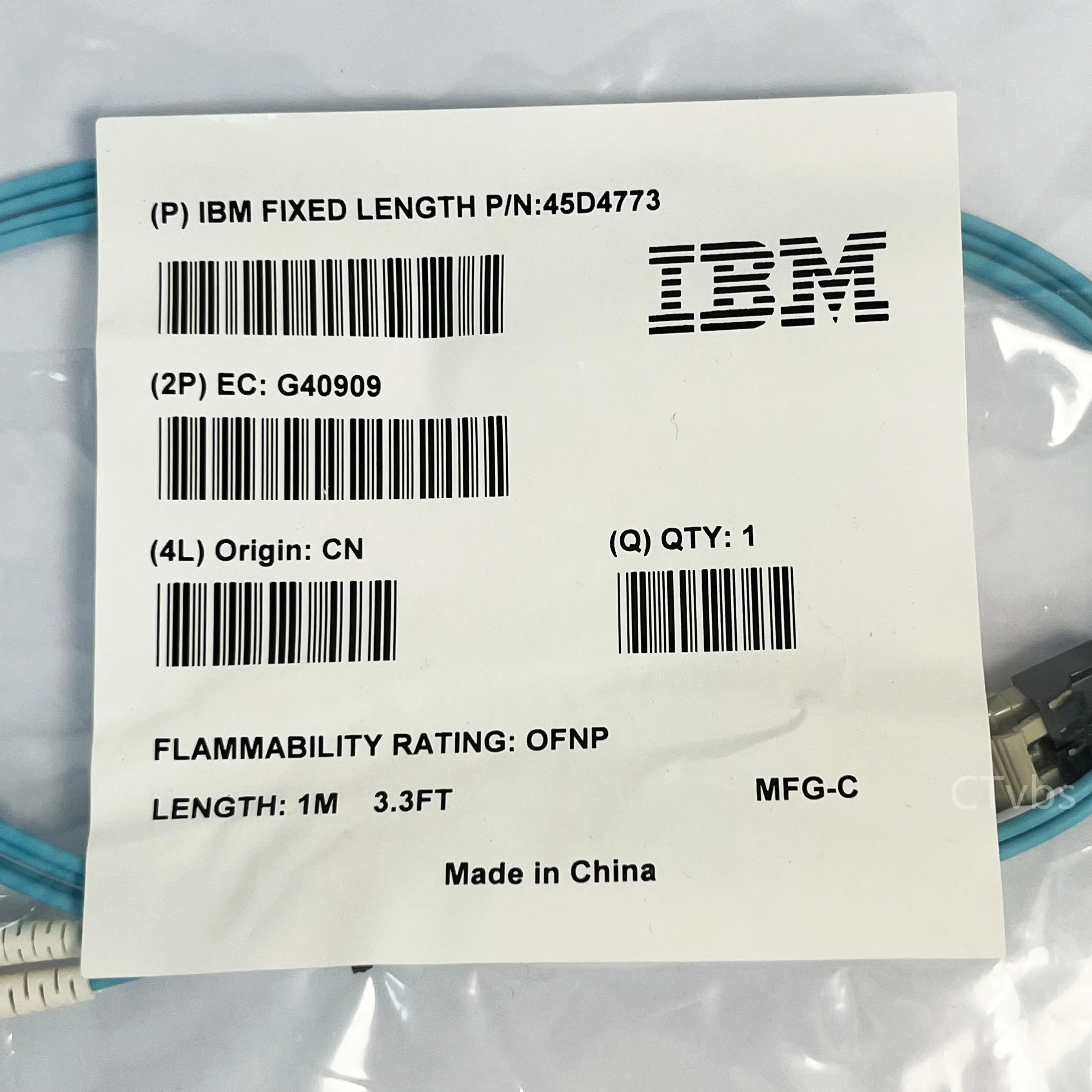 1M LC to LC Optic Fiber Patch Cable 10G Multimode Duplex OM3 PVC 2.0 50/125