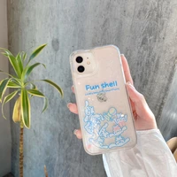 bandai cinnamoroll with quicksand phone case for iphone 11 12 7 8p x xr xs xs max 11 12 pro 13 pro max case