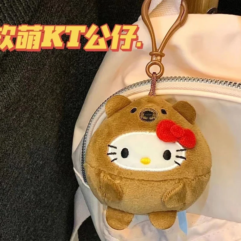 

Cute Hello kitty Keychain Pendant Girl Heart Multifunctional Portable Couple Bag Versatile Plush Doll High-Value Jewelry Pendant