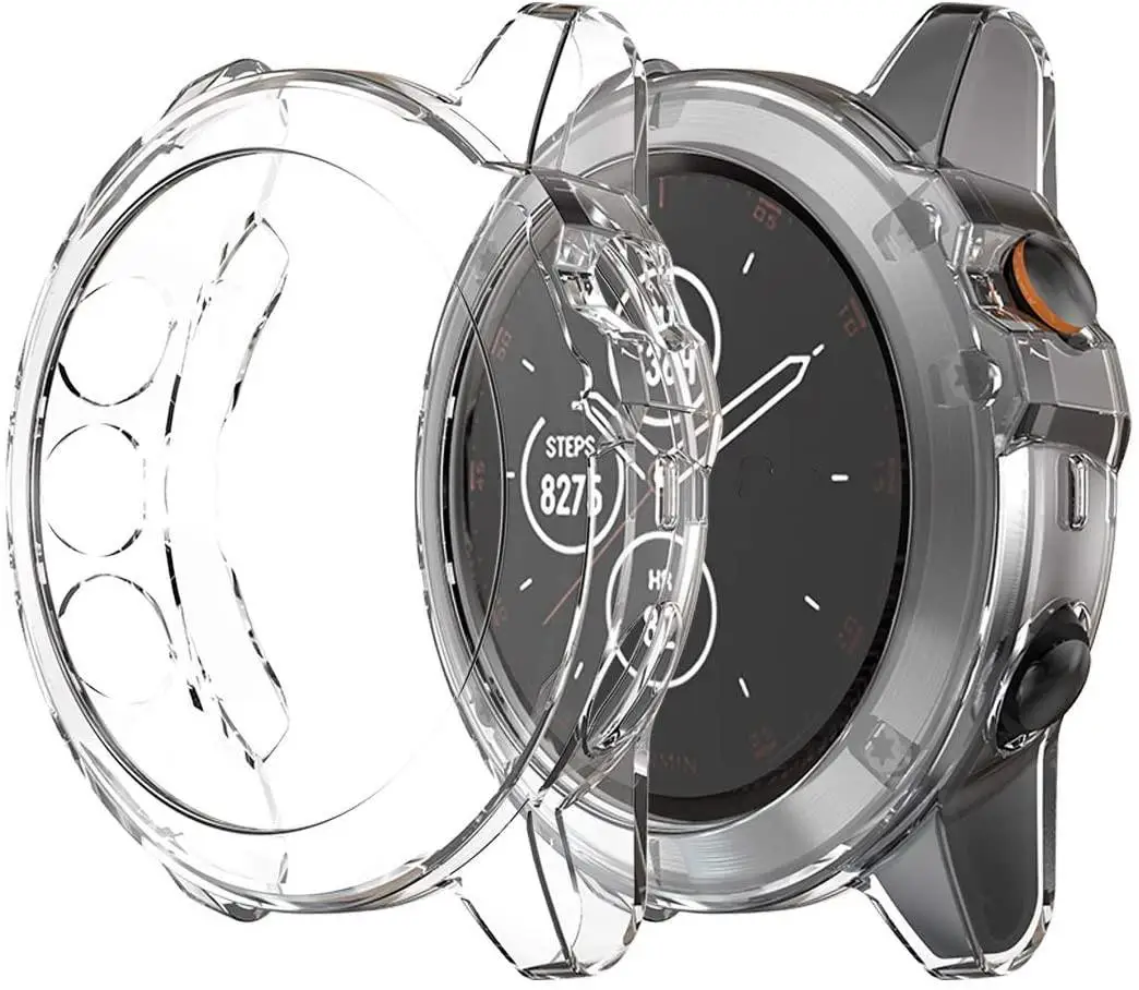 

TPU Watch Protector for Garmin Fenix 7 Watch Case Black/Clear/Rose Gold/Silver/Grey