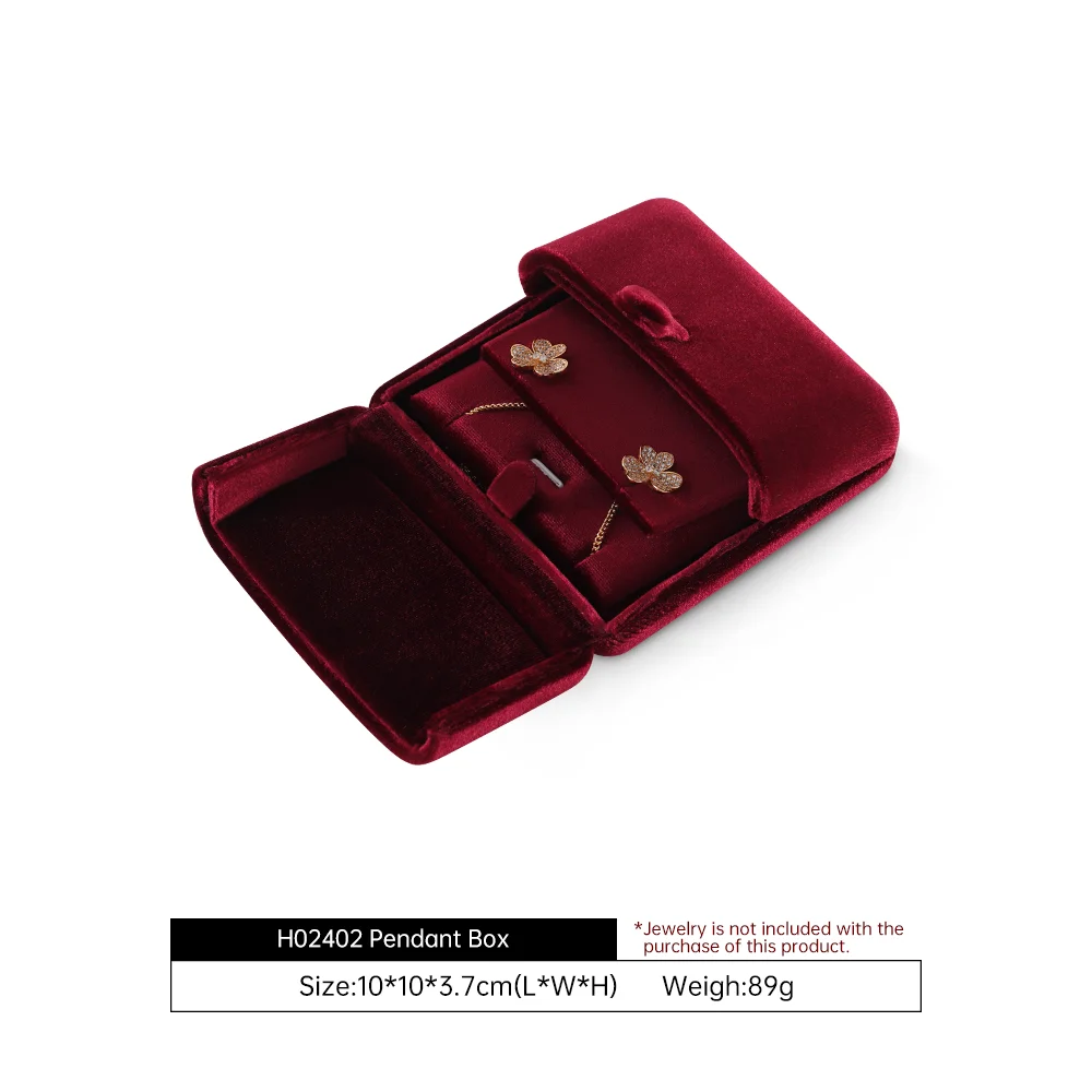 

Бархатная шкатулка для украшений Yinbeini: для колец, серег, браслетов, ожерелий. Идеально для свадьбы, предложения руки и сердца, помолвки. H024