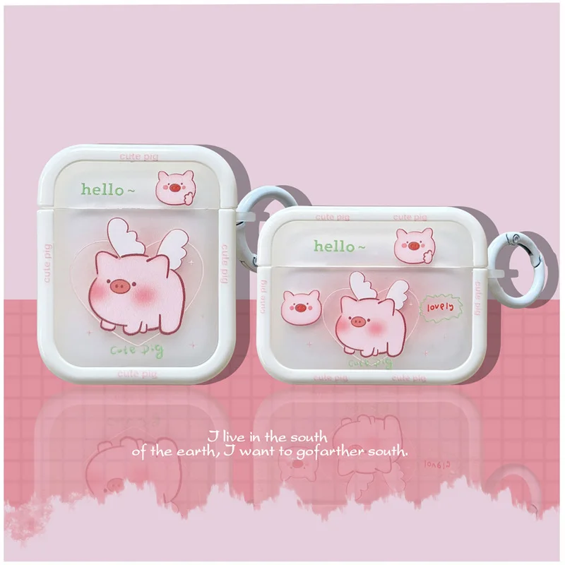 

Cartoon Cute Angel Pig Earphone Case for Apple Airpods Pro2 Case for Airpods 3 3rd Generation AirPod 2 1 Case