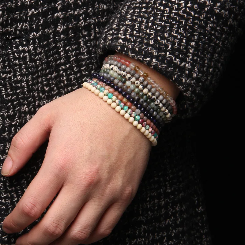 

Trend Natural Stone Bracelet for Women Men Round Hand String for Sport Yoga Supplie Girls Jewelry Accessories Wholesale Bracelet