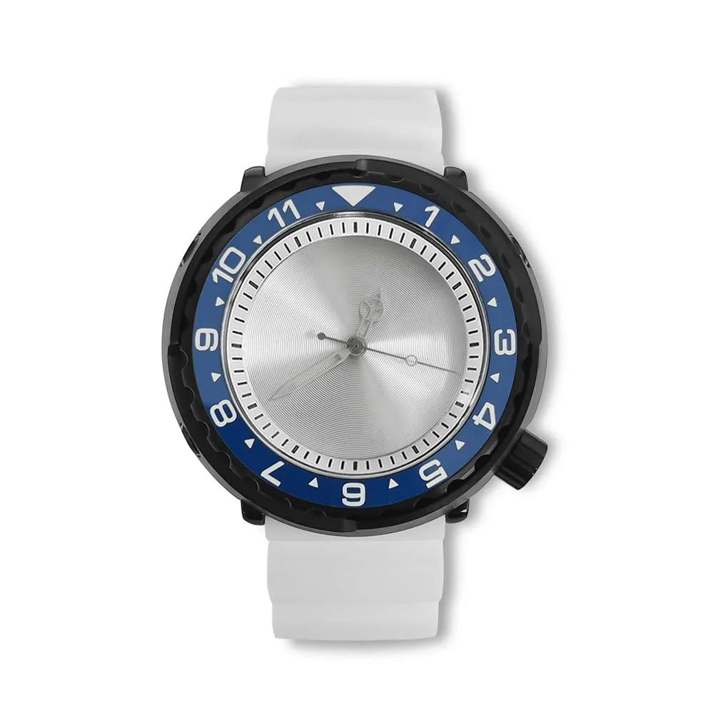

Automatic Watch for Men NH35A Movement Tuna Case 3D Print Dial Green Luminous Hands Rubber Strap Fashionable Waterproof Watches