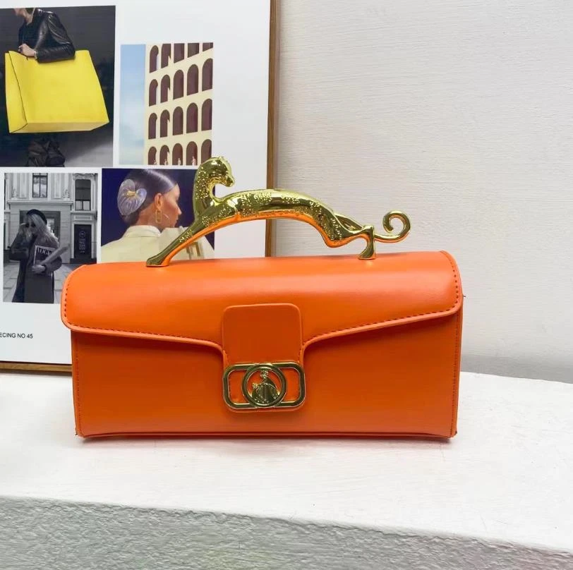 

Женская леопардовая сумка с верхней ручкой, яркие сумки через плечо, однотонная модная сумка через плечо, сумка-тоут для покупок, маленькая сумка-мессенджер, клатч