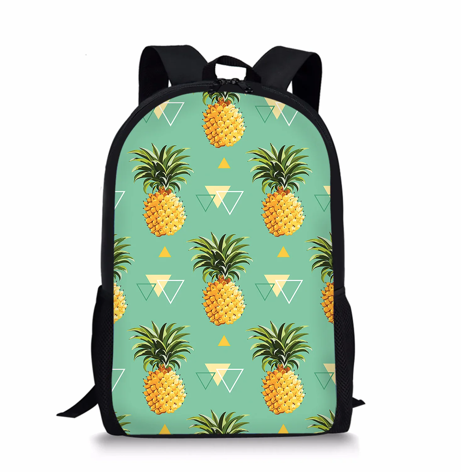 Cartoon Colorful Pineapple Print Girls School Bags Lightweight Designed Kids Rucksack Fashion Teenagers Backpacks Free Shipping