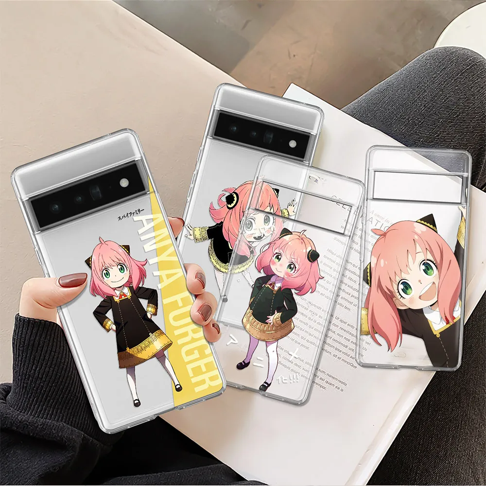 

SPYxFAMILY Cartoon Cases For Pixel 2 3 4 5 6 3a 4a 5a 6a 6 Pro 2XL 3XL 4XL Cover For Pixel 3a XL 4a 5G 5a 5G Protection Shell
