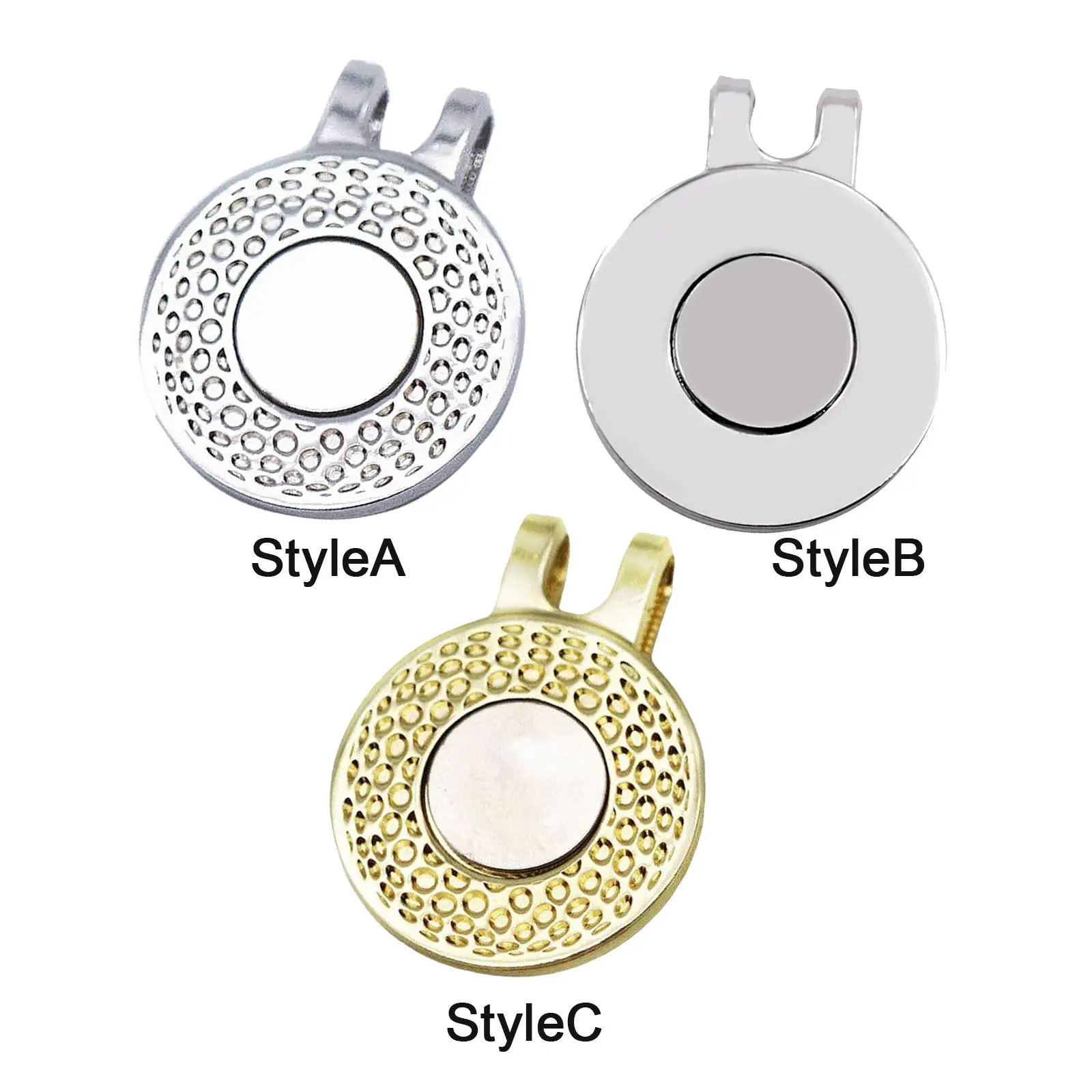 

Magnetic Golf Cap Clips Golf Ball Marker Holder Anti Rust Gift for Golfer