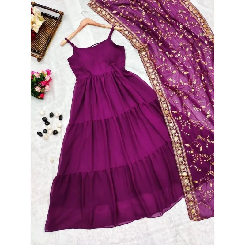 Анаркали Пакистан Индийский халат Свадебное платье Вечернее