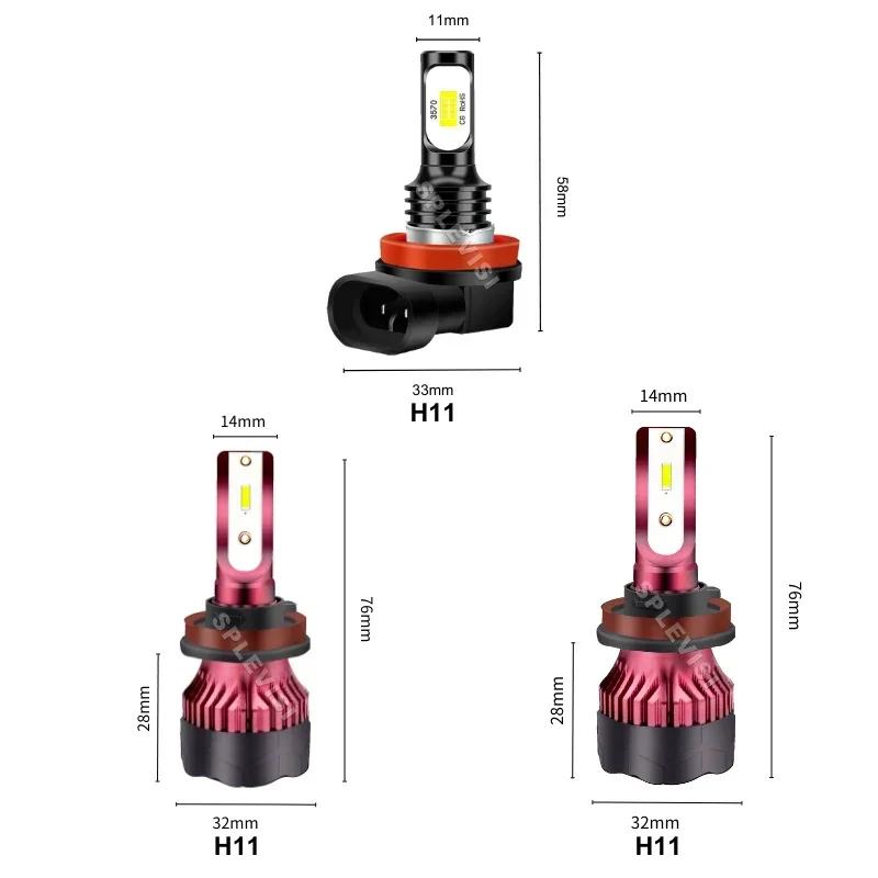H11 лампы для фар головного света ближнего и дальнего замена Nissan Altima Maxima