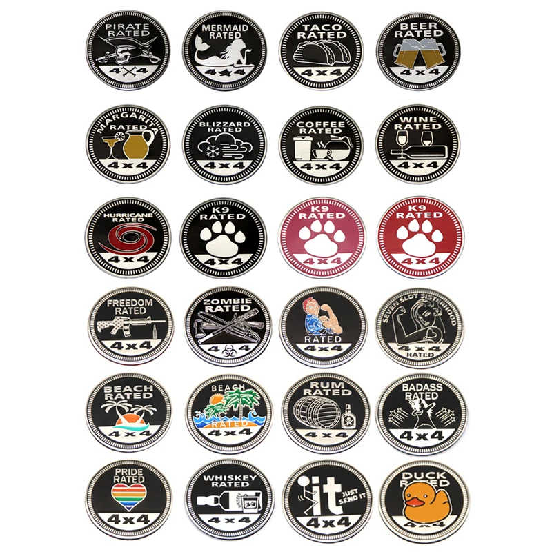 

Car Sticker 3D Emblem Trail Rated Badge Truck Parts 4 Colors For Jeep Wrangler Patriot 4x4 Car Sticker