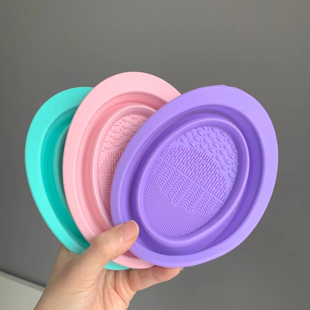 

Силиконовый коврик для очистки кистей Cosmetic мытье кистей для макияжа Чистящая чаша для нанесения основы для макияжа