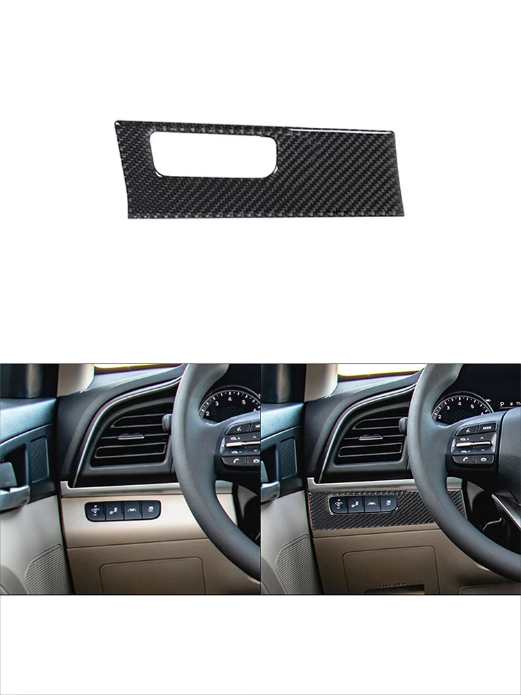 

Для Hyundai Elantra 2016 2017 2018, комплект наклеек из углеродного волокна, аксессуары для салона автомобиля, различные детали, декоративная накладка